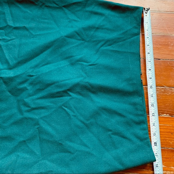 Talbots Green Wool Pencil Skirt - Picture 5 of 13